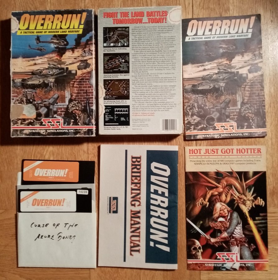 Overrun! (SSI) DISK ->TESTAD<- Commodore 64 / C64 Spel