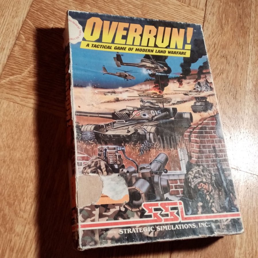 Overrun! (SSI) DISK ->TESTAD<- Commodore 64 / C64 Spel