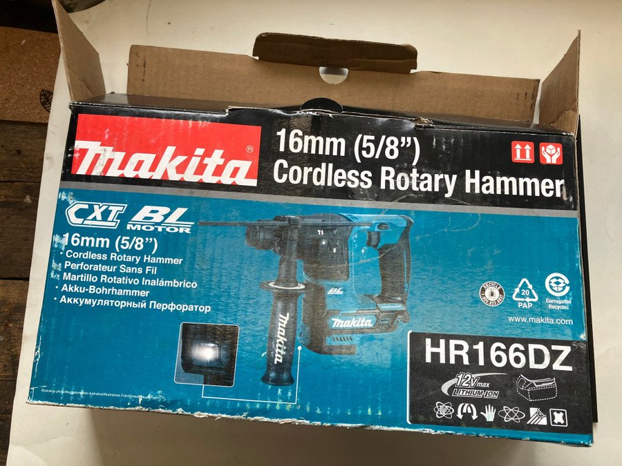 Makita HR166DZ 16mm (5/8") Slaghämmare