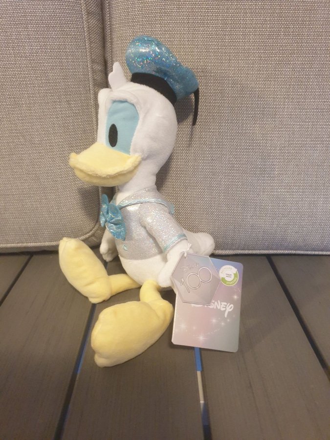 Ny nalle disney mickey mouse 100år kalle anka mjukisdjur 32cm