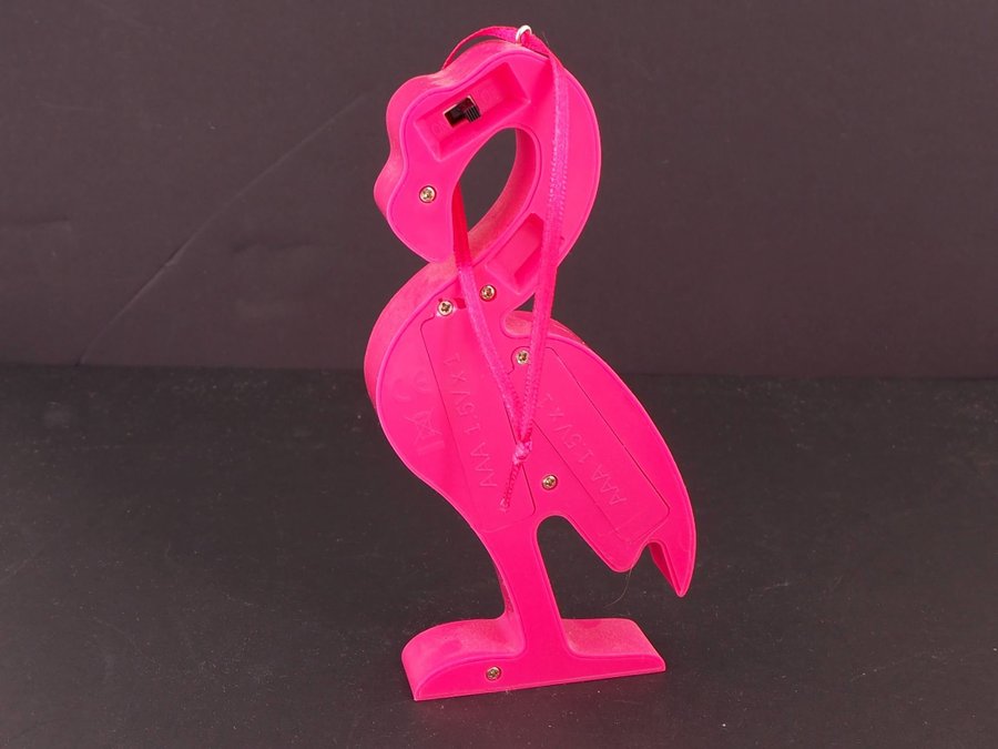 Lampa Flamingo Batteridriven 15 cm Glitter Rosa.