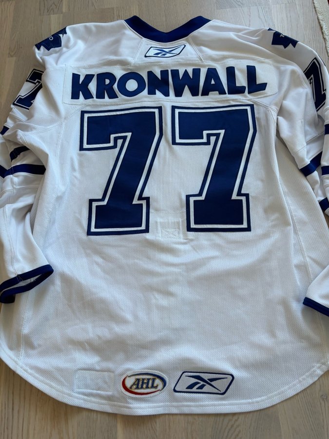 Toronto Marlies - GW S. Kronwall #77 - AHL Jersey med intyg DIF, Tre Kronor(C)