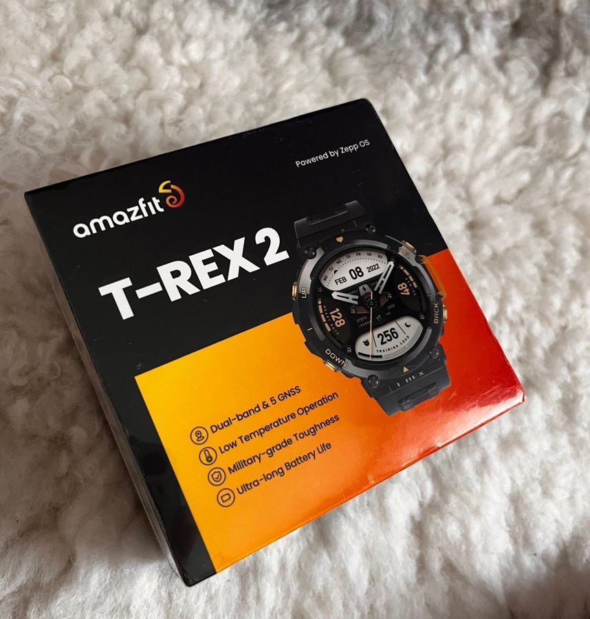 Amazfit T-Rex 2 Smartwatch i oöppnad förpackning (globala versionen)