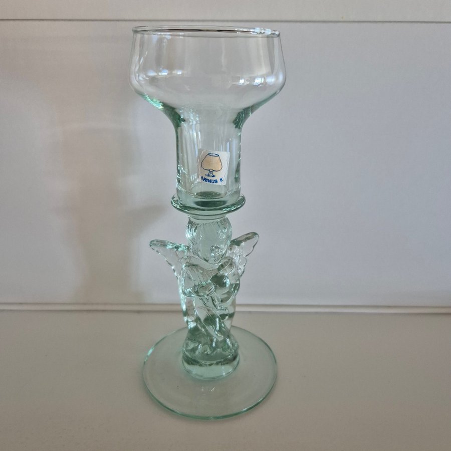 Retro glas ljusstake alt likörglas ?