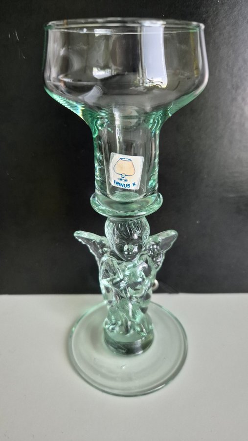 Retro glas ljusstake alt likörglas ?