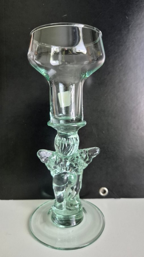 Retro glas ljusstake alt likörglas ?