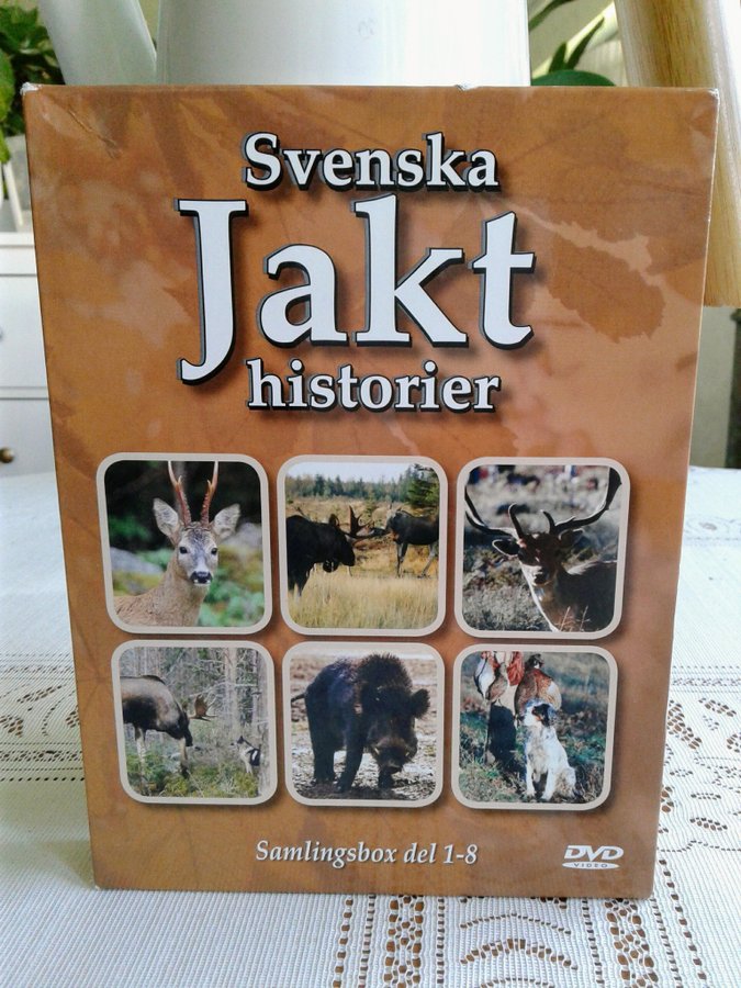 Svenska Jakt Historier - Samlingsbox del 1-8 (DVD) 5 timmar Jakt - Jägare