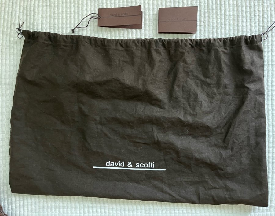 David  Scotti skinnväska tote bag med dustbag i nyskick