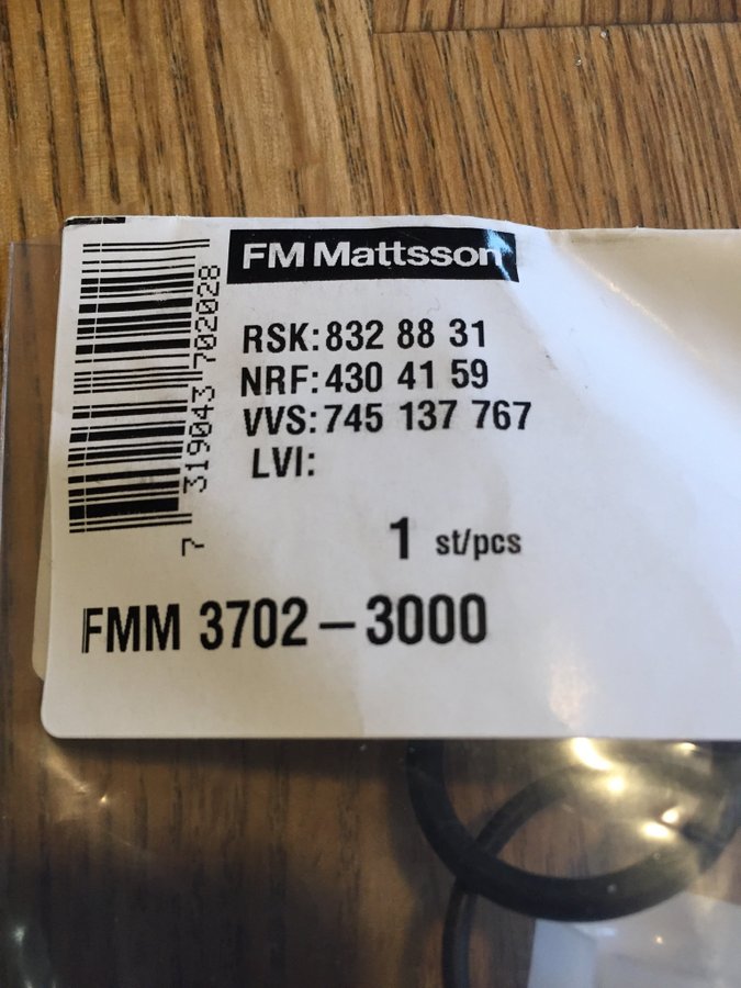 FM Mattsson packningssats till svängbar pip FMM 3702-3000