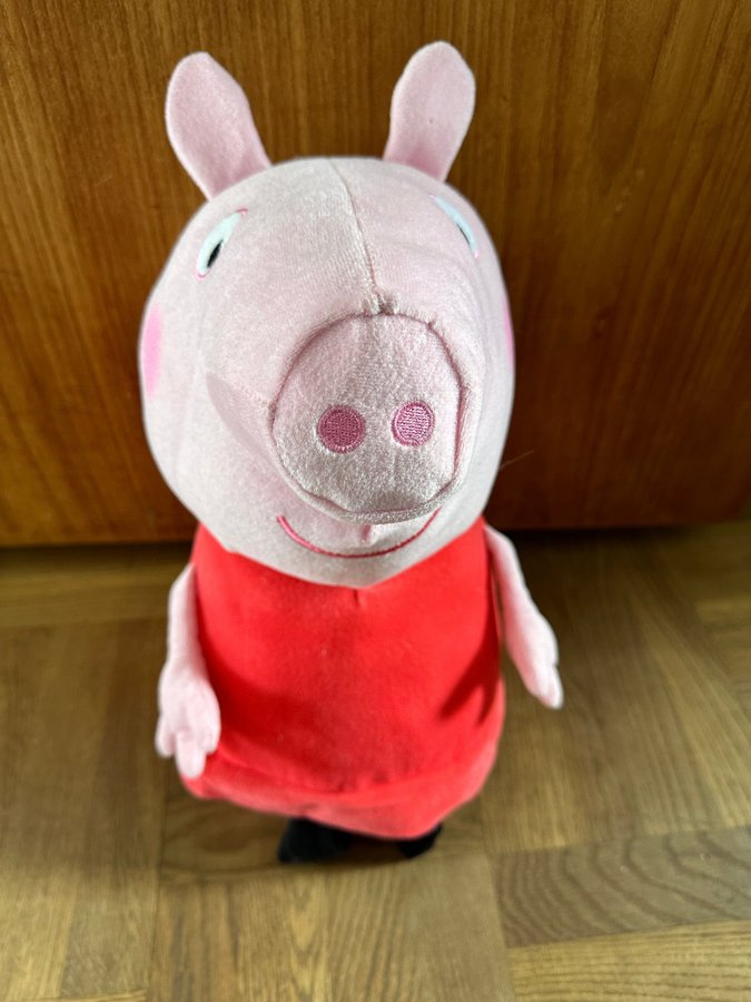 Peppa Pig - Greta Gris docka, storlek cirka 45 cm inklusive öraon och ben