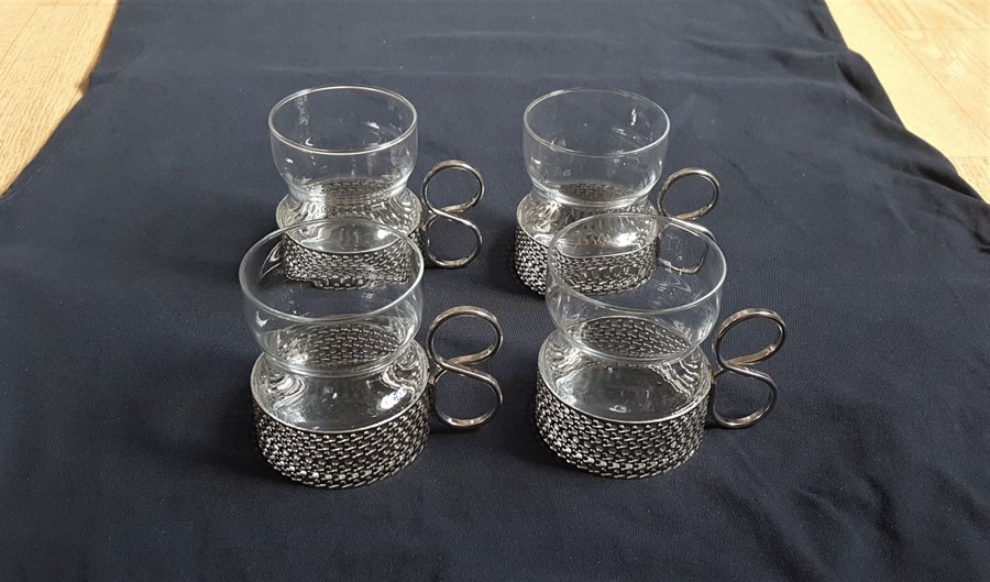 4 st Tsaikka Irish Coffee Kaffeglas Timo Sarpaneva Iittala