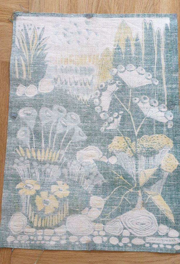 Ilse Roemke vintage textil bonad "Stenparti"