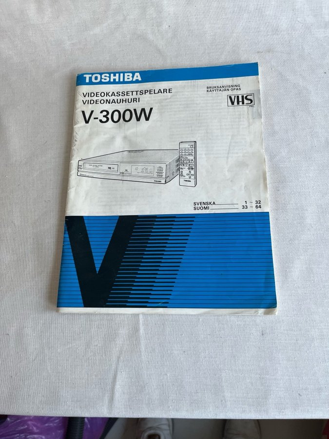 Toshiba V-300W bruksanvisning