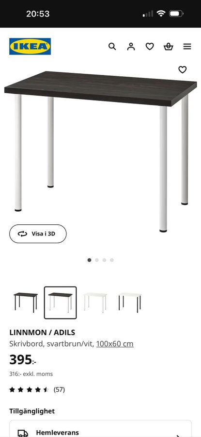 Säljer skrivbord från IKEA