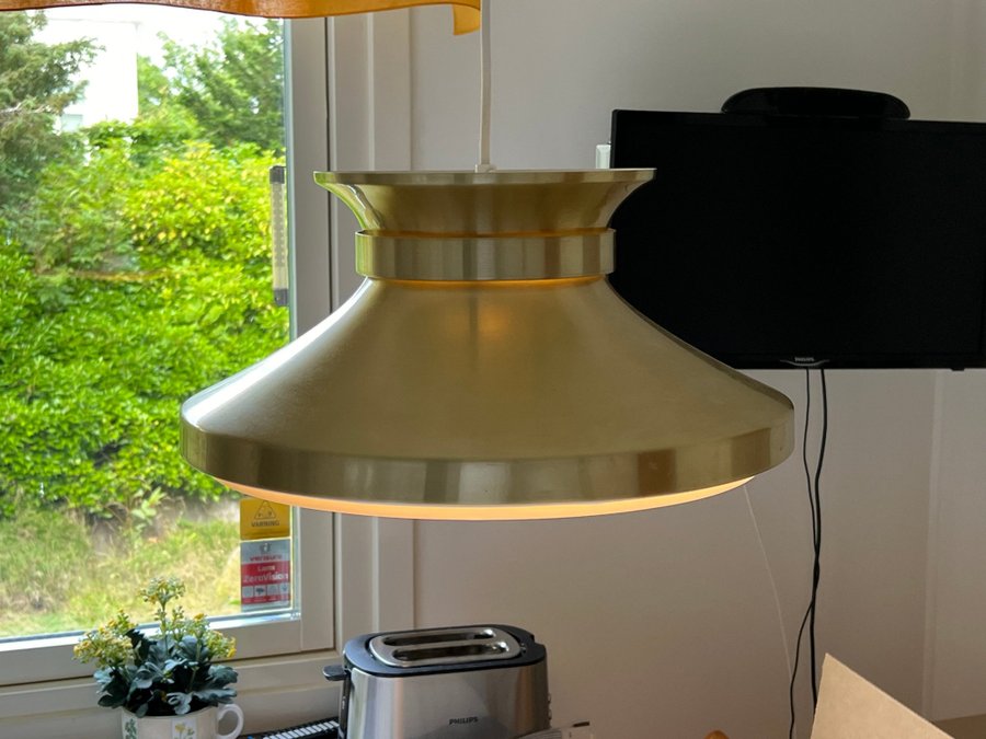 Kökslampa pendellampa mässing Retro 80-tal