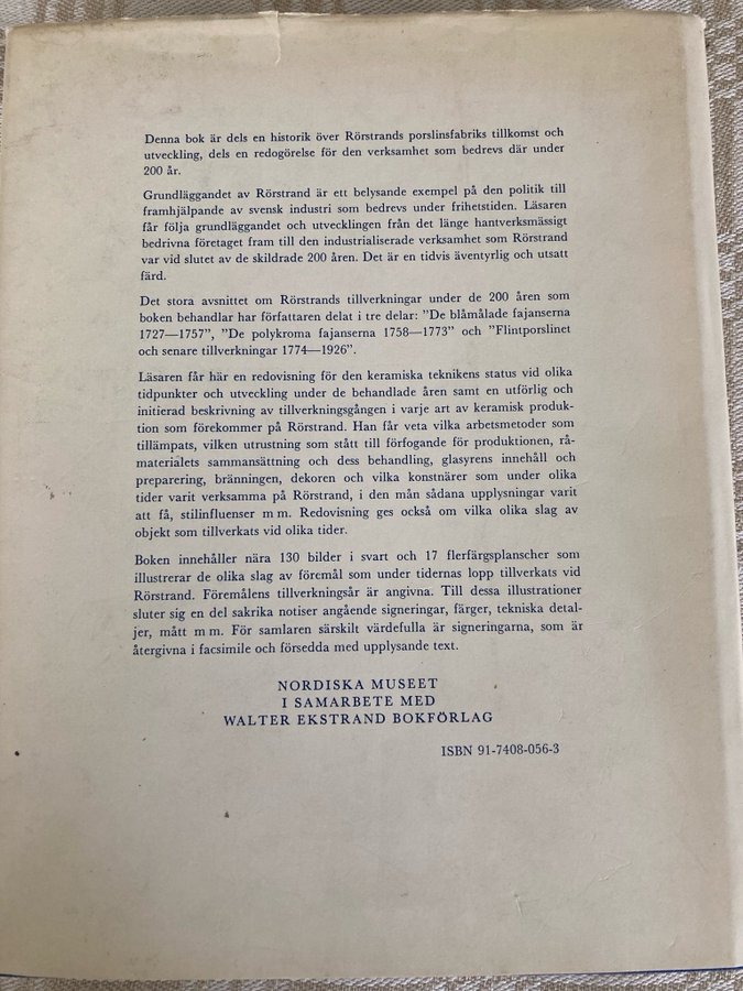 Rörstrand - Rörstrand och dess tillverkningar 1726-1926