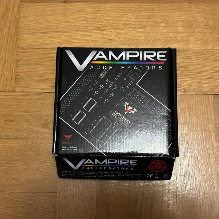 Vampire 600 V2.2 rev 2 128 mb CF WB 3.1 4gb Amiga 600 ny