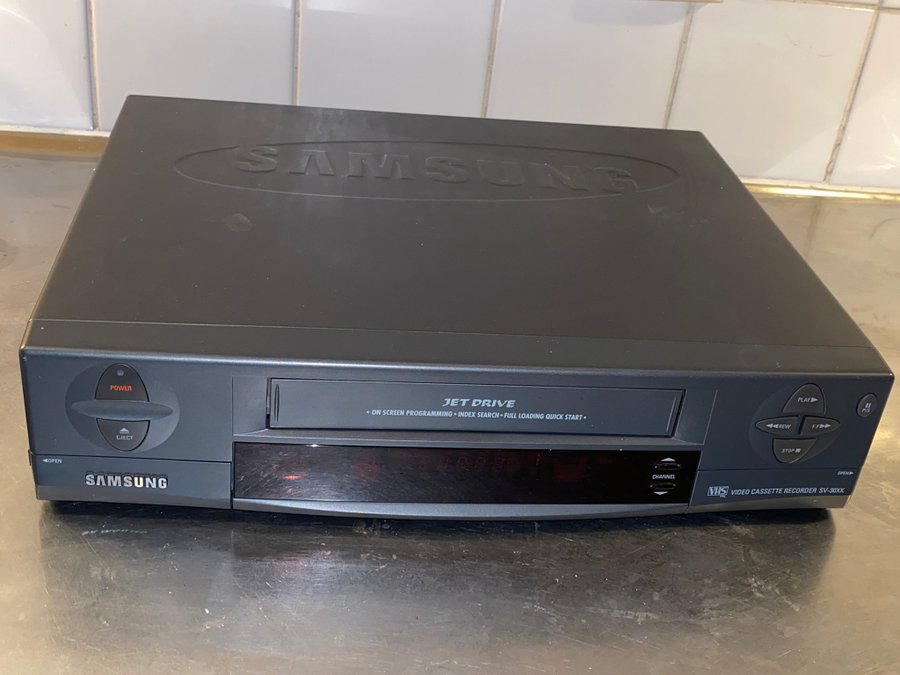 Samsung VHS videoapparat SV30XK Jet drive * Video Cassette Recorder VCR * Retro