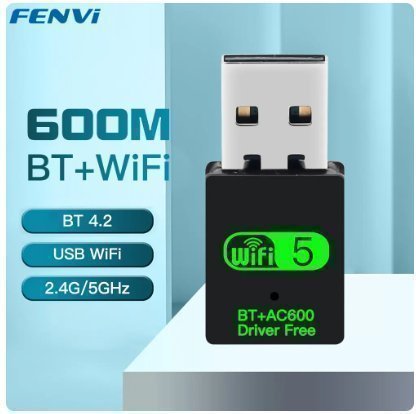 FENVI 600Mbps USB WiFi Bluetooth-adapter 2in1