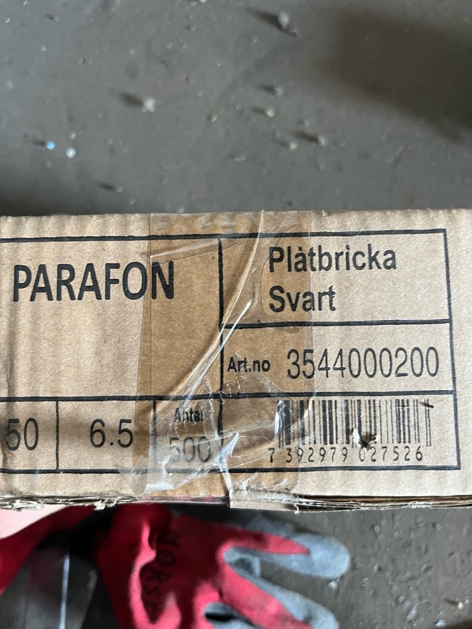 Parafon Plåtbricka Svart