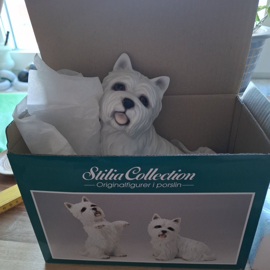 Stiliga West Highland White Terrier Figur