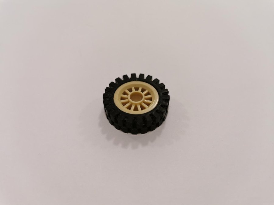 Lego - däck - hjul - part 30155 - tan