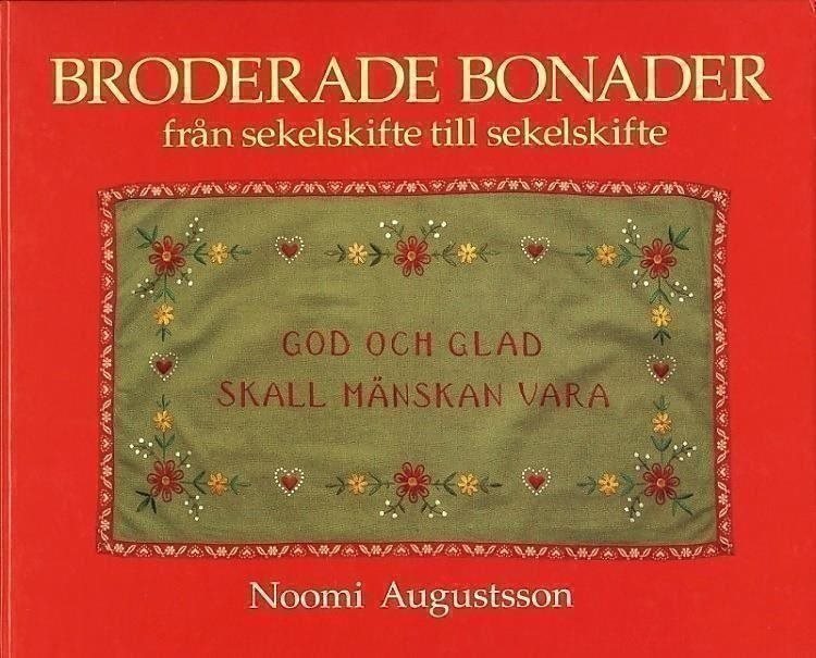 BONADSBOKEN broderade BONADER med tänkespråk