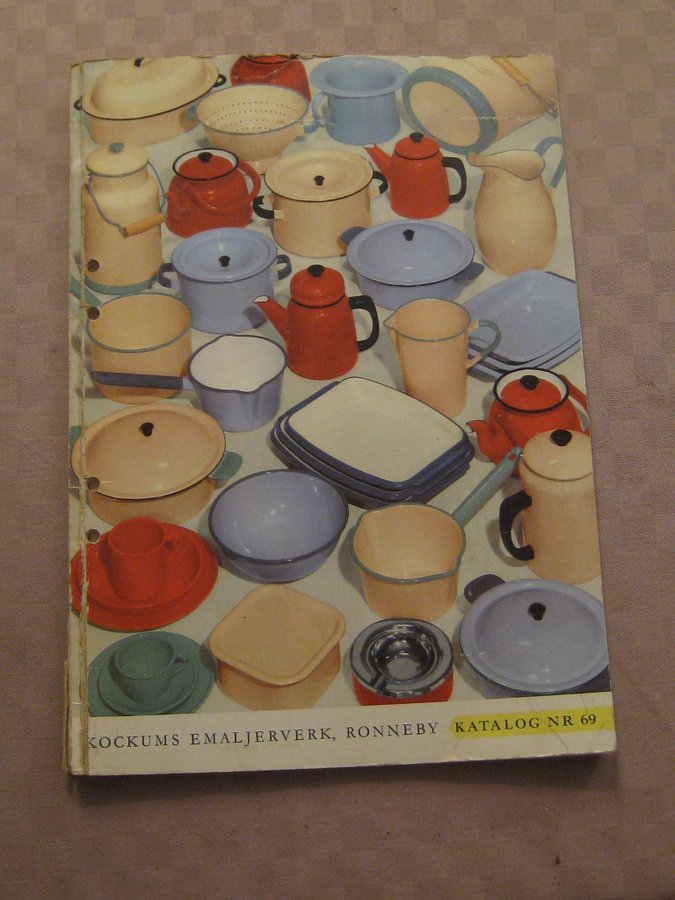 Kockums Emaljverk Ronneby Katalog nr 69 1956 Riktprislista 69 c och e medföljer