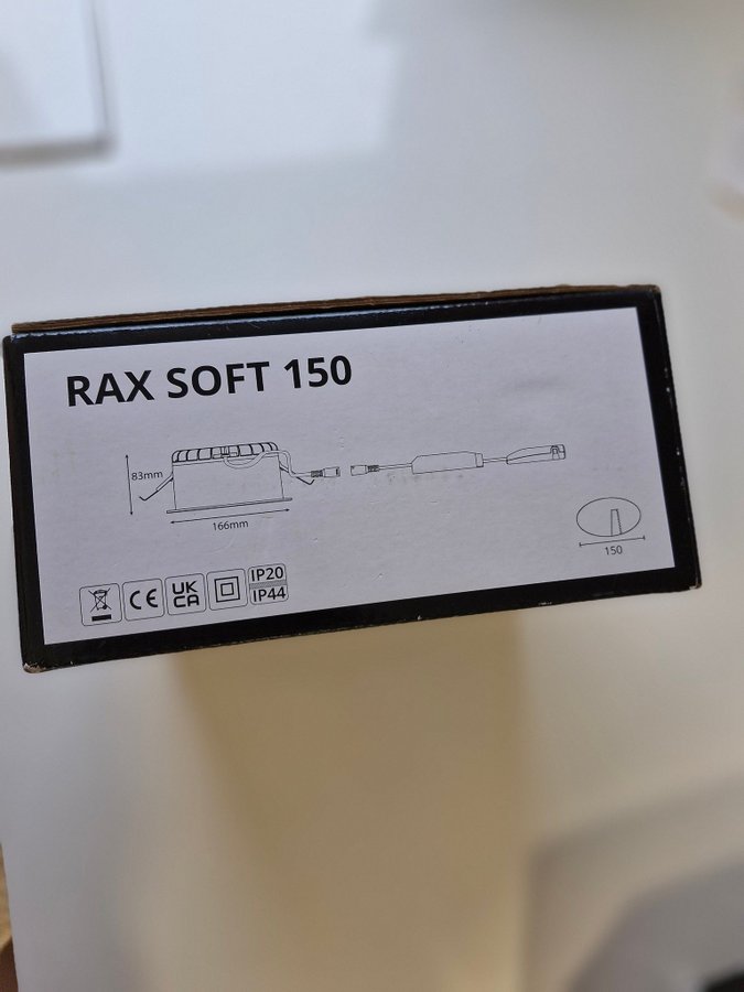 Rax Soft 150 LED-taklampa 2 stk