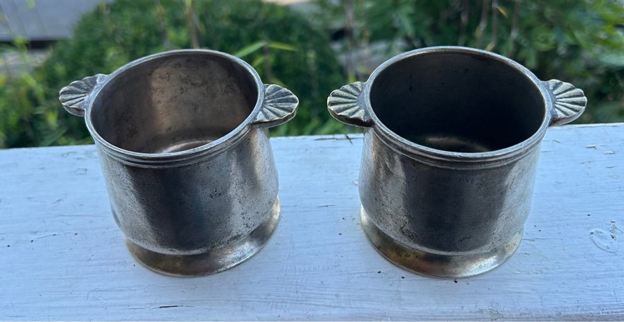 2 Silver/Nickel Muggar retro ”Grand Silver CoWear-bruten USA