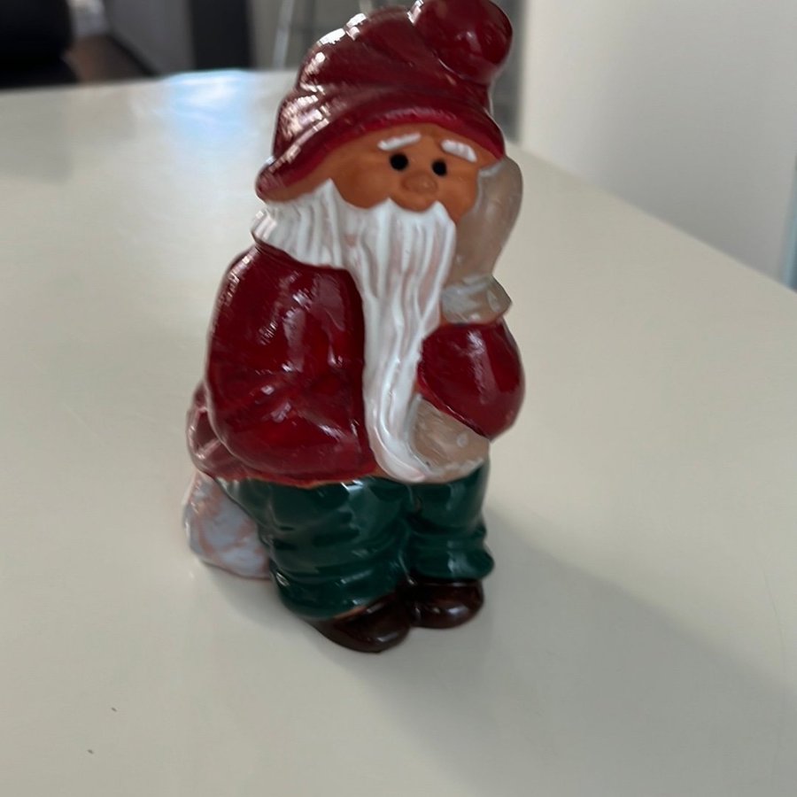 Tomtefigur tomte i keramik från Gabriel