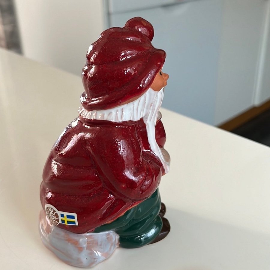 Tomtefigur tomte i keramik från Gabriel