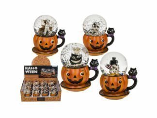 2 st Liten Glitterkula - Höjd ca 8 cm - Halloween