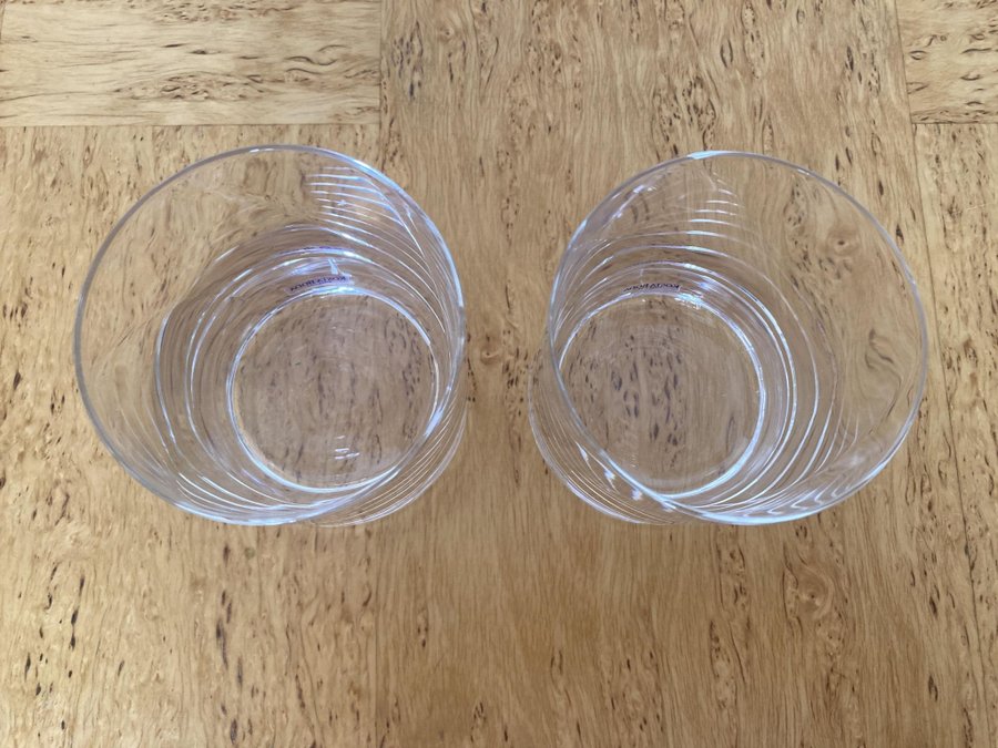 Whiskyglas 2 stk modell Chateau Kosta Boda Bertil Vallien Mkt bra skick!