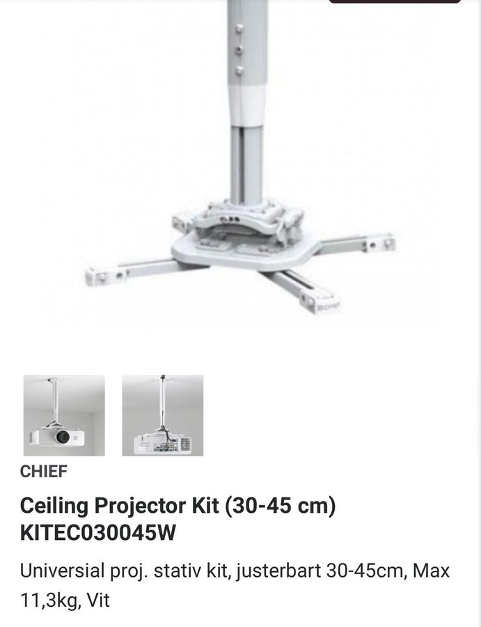 Projektorfäste CHIEF KITEC030045W