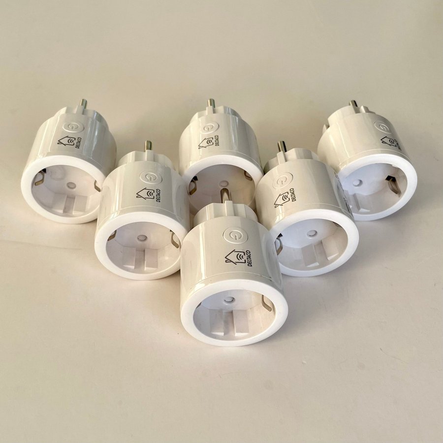 6 st Deltaco Smart Plug