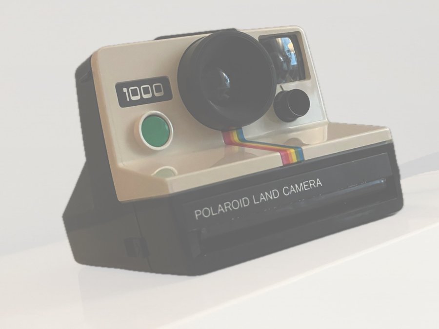 Polaroid land camera 1000 inkl väska samt garantibevis från 1980