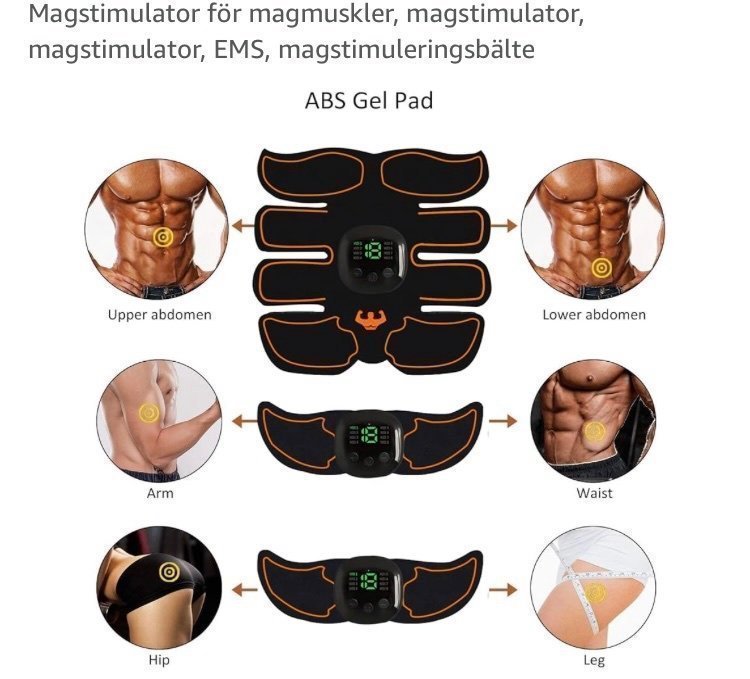 Magstimulator för magmuskler, EMS, magmuskleringsbälte