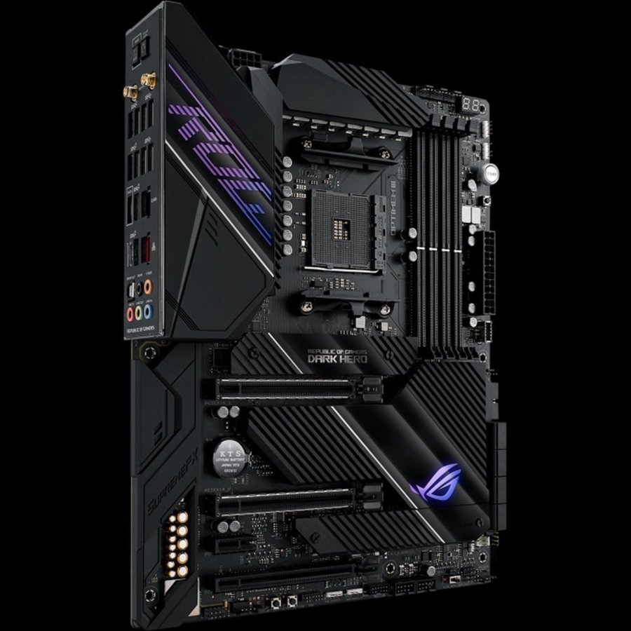 ASUS ROG Crosshair VIII DARK HERO Moderkort + AMD Ryzen 9 5900X + 32GB RAM