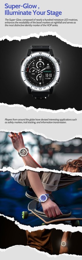 KAWO HOP Smartwatch - Svart