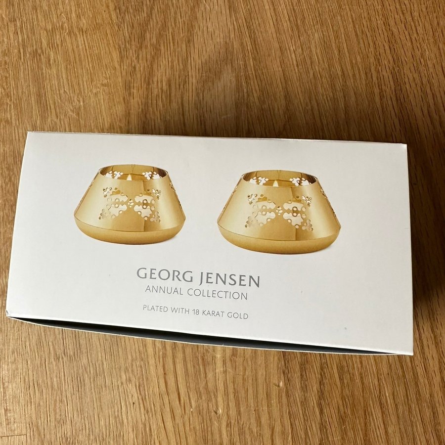 Georg Jensen jul 2022 värmeljushållare 2 st