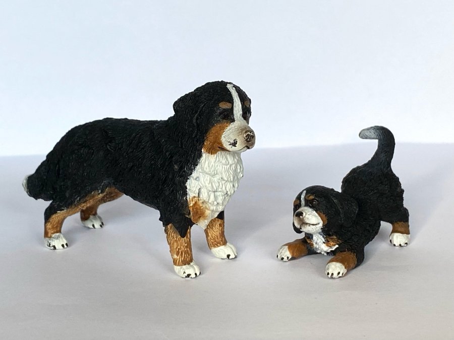 Hundar, Hund, Valp, Berner sennenhund, Schleich, Figur, Dockskåp husdjur