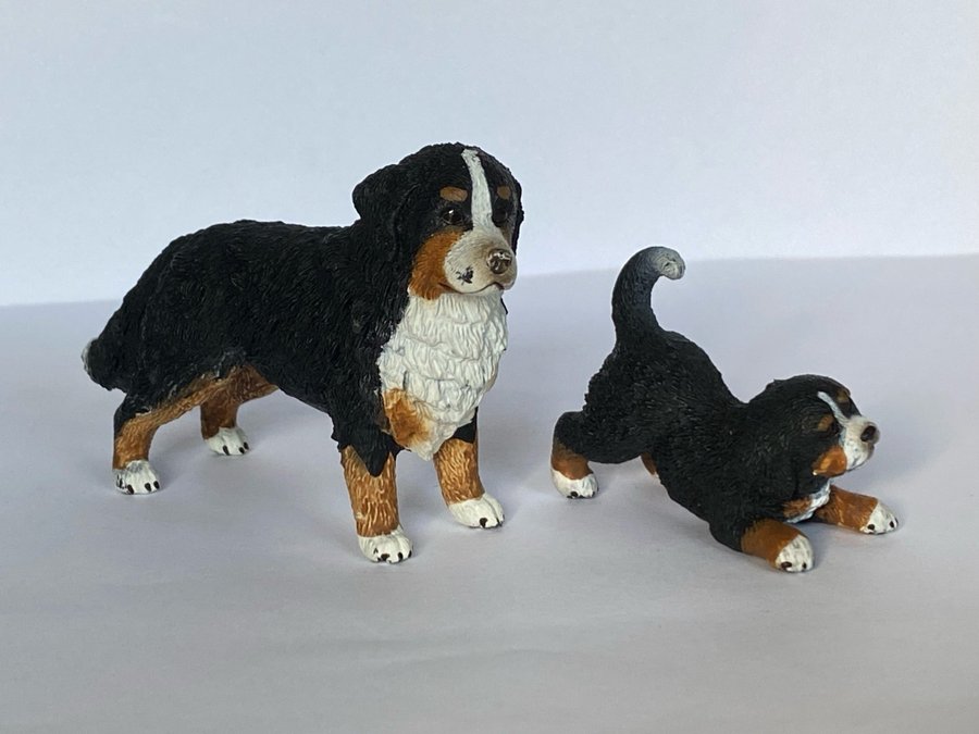 Hundar, Hund, Valp, Berner sennenhund, Schleich, Figur, Dockskåp husdjur