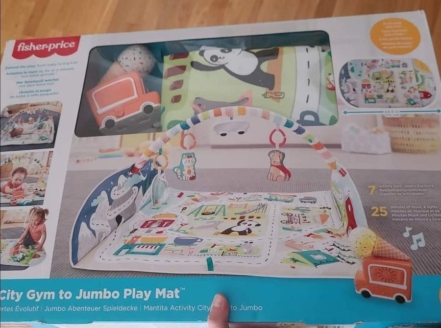 Fisher-Price Activit City Babygum Playmat med leksaker