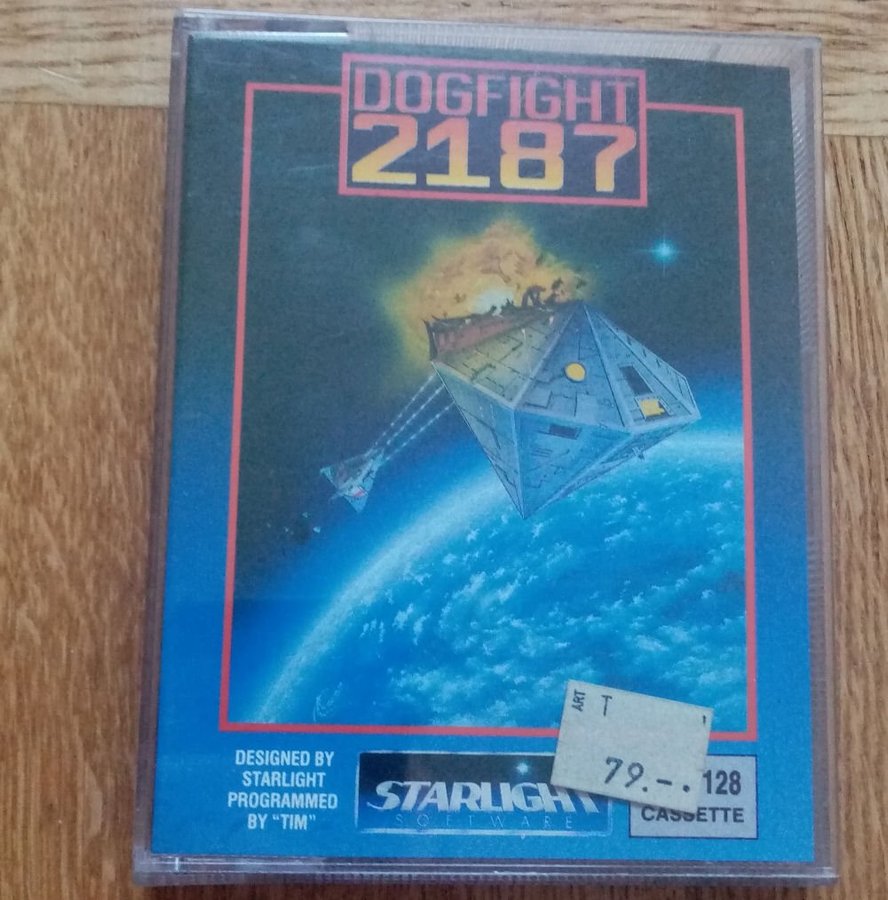 Dogfight 2187 (Starlight - Ariolasoft) ->TESTAD<- Commodore 64 / C64 Spel