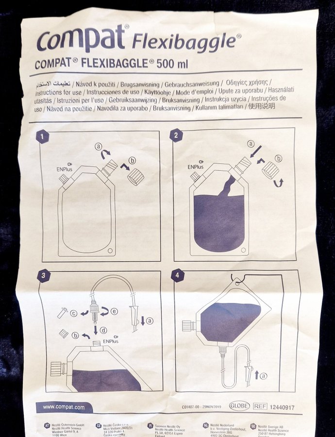 PARTI 113st Nestle Compat Flexibaggle 500 ml behållare flaska