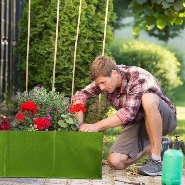 Planteringsväskor för grönsaker och blommor i tyg. 1 st.