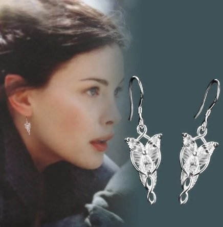 Arwen Evenstar örhängen lord of the rings från Sagan om ringen