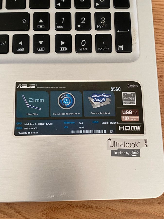 ASUS Ultrabook S56C