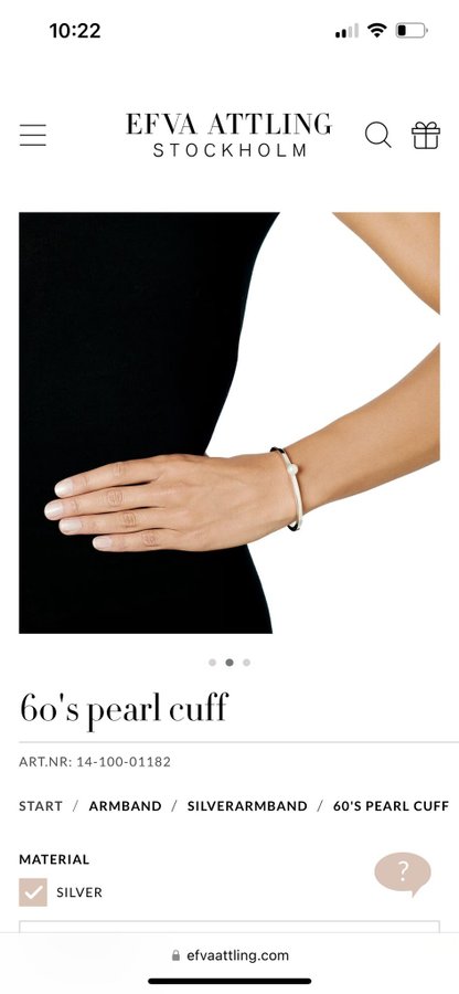 60’s pearl cuff